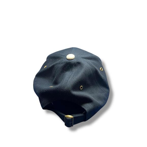 Disney Parks Mickey Mouse M Hat Navy Cream Cap Adult Adjustable Baseball Vintage - Picture 3 of 7